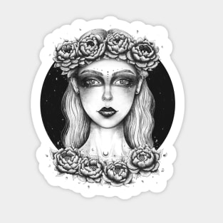 Night girl Sticker